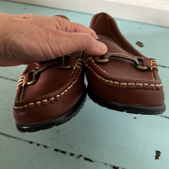 Loafer Size 6W Horse-bite Buckle Leather Upper Thom McAn - Picture 13 of 13